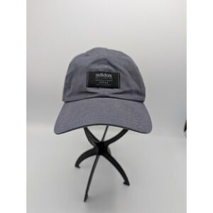 Adidas Slideback Hat Gray One Size Adjustable Embroidered Aero Ready 6 Panel